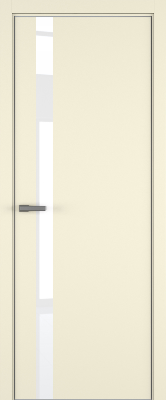 H2 ДО ART Lite Lacobel White Pure 800*2000 Жемчужно-перламутровая эмаль (43) ALU Серая под 2 петли зпз 196
