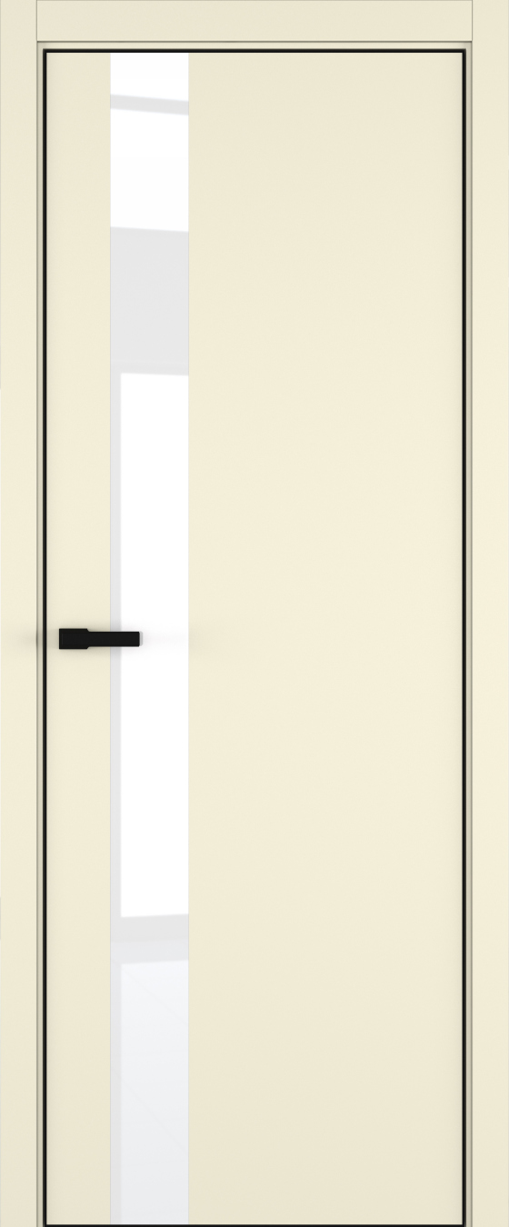H3 ДО ART Lite Lacobel White Pure 800*2000 Жемчужно-перламутровая эмаль (43) ALU Черная под 2 петли зпз 196