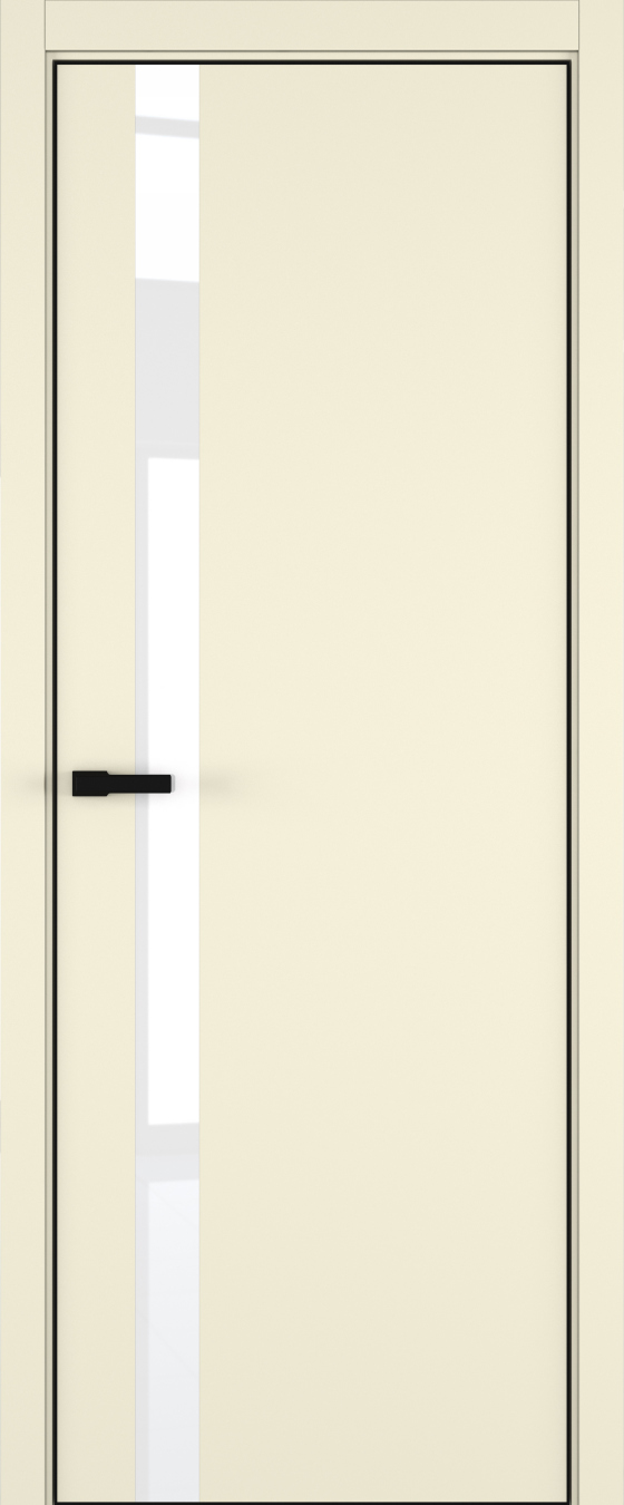H2 ДО ART Lite Lacobel White Pure 800*2000 Жемчужно-перламутровая эмаль (43) ALU Черная под 2 петли зпз 196