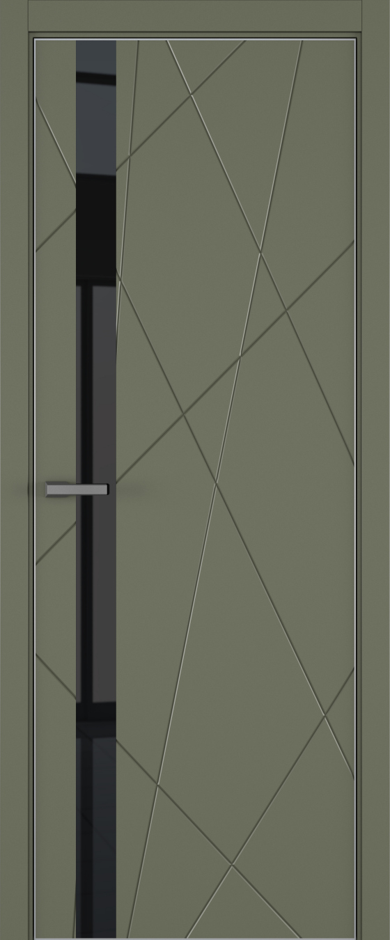Chaos ДО ART Lite черный лак 800*2000 Оливковая эмаль ALU Серая 2 петли зпз 196