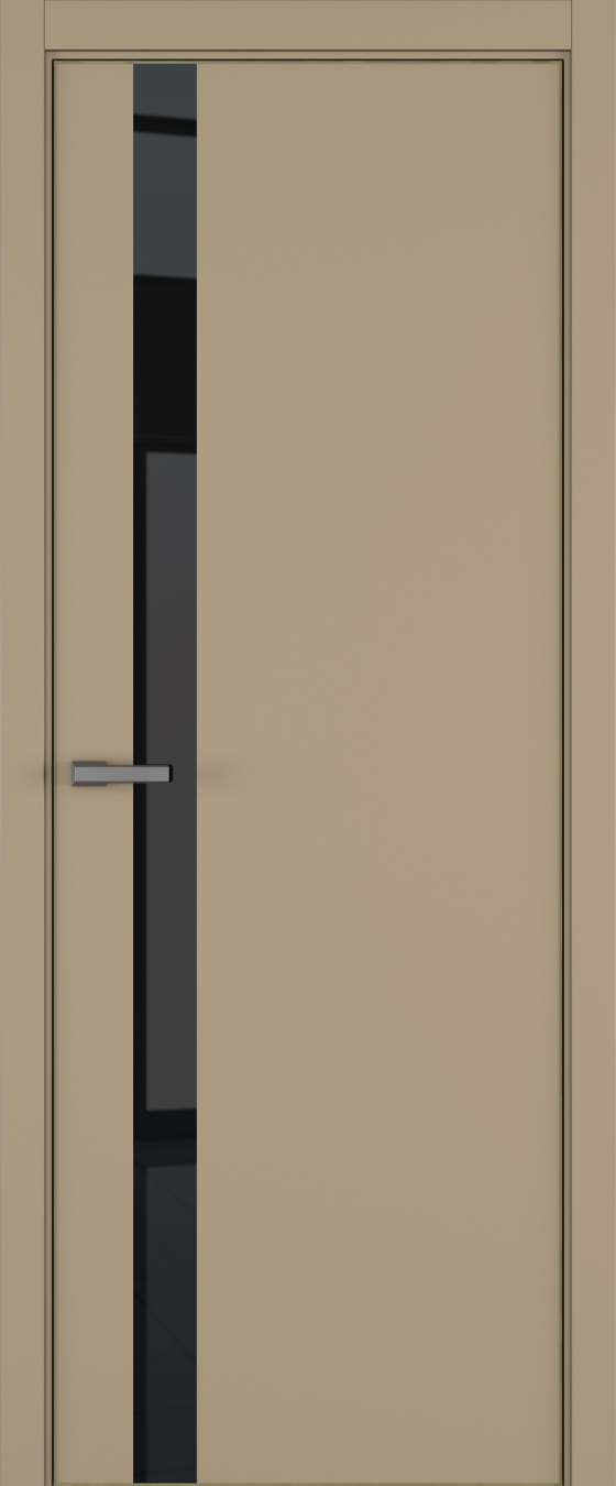 H2 ДО ART Lite черный лак 800*2000 Бежевая эмаль ALU Золотая под 2 петли зпз 196