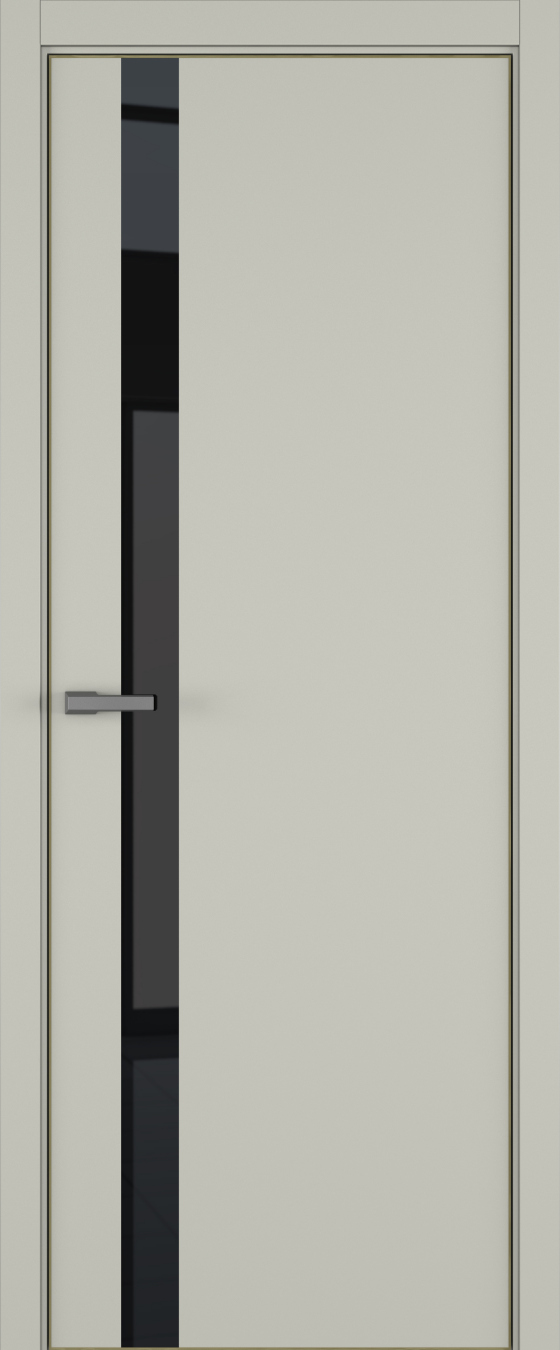 H2 ДО ART Lite черный лак 800*2000 Серый шелк эмаль (43) ALU Золотая под 2 петли зпз 196