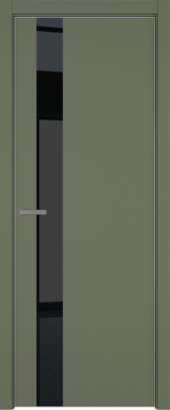 H3 ДО ART Lite черный лак 800*2000 Оливковая эмаль ALU Серая под 2 петли зпз 196