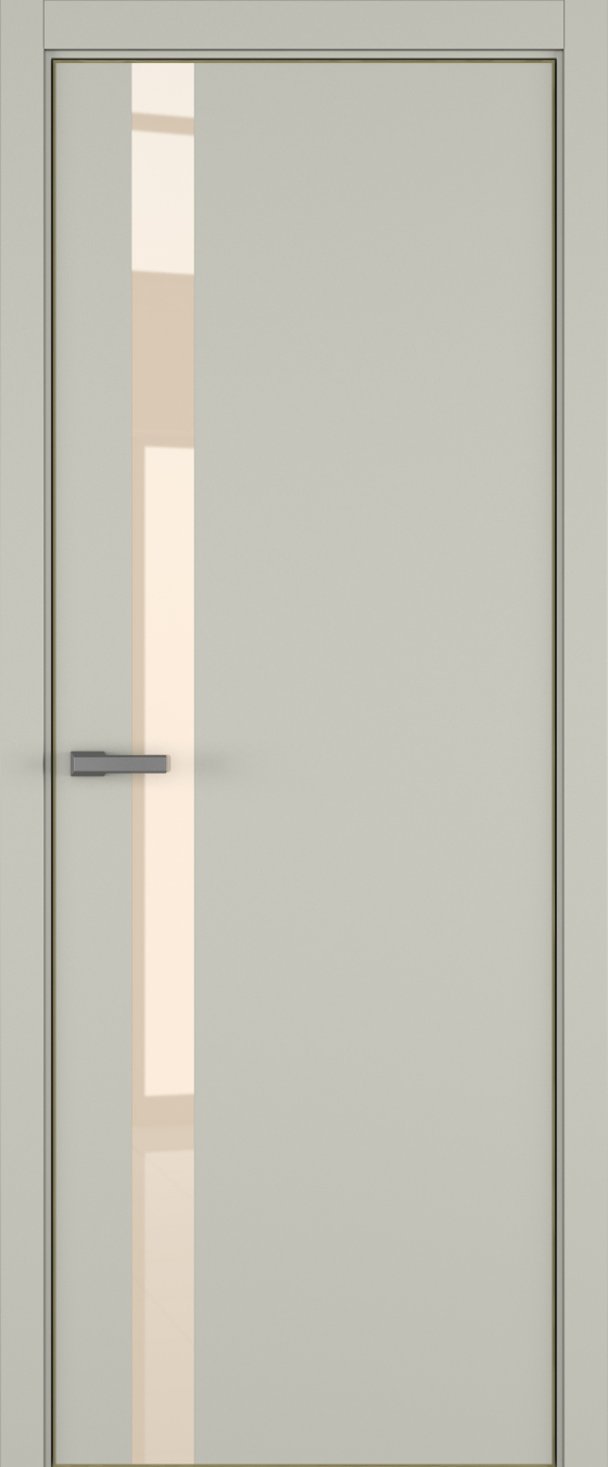 H2 ДО ART Lite бежевый лак 800*2000 Серый шелк эмаль (43) ALU Золотая под 2 петли зпз 196