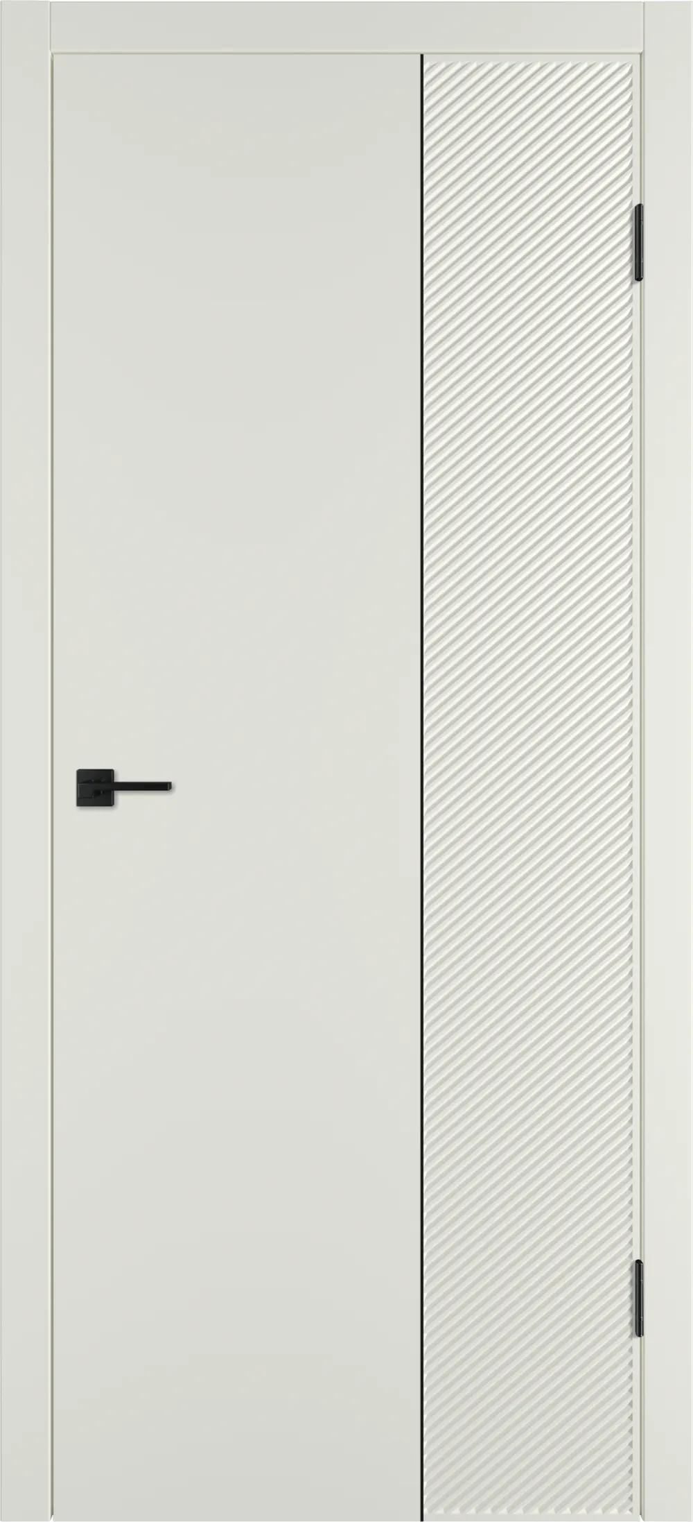 Linea DR2 ДГ Магнолия эмаль Молдинг Черный